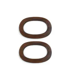 10 OVAL WOODEN HANDLE (Дерев'яна ручка для сумки ,фурнітура) 1 шт.