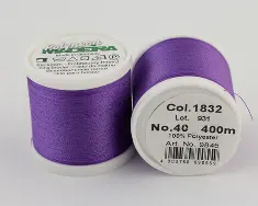 1832/9845 Polyneon №40 високоміцна вишивальна нитка, 100%% поліестер, 400 м