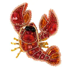 BP-331 Beadwork kit for creating broоch Crystal Art "Cancer"
