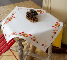 PN-0155619 Vervaco Tablecloth "Hedgehog and mushrooms"