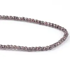 075PD,3mmrd [нитка 65см/280шт] Crystal Art намисто