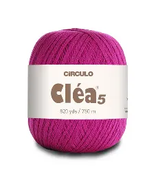 6116 CLEA 5 пряжа(100%% мерс.бавовна, 151гр. 750м. ), рожевий