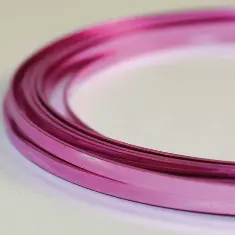 7714 Дріт художній алюмінієвий плоский, колір №6 лавандовий