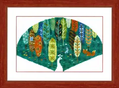 BT-174 Counted cross stitch kit Crystal Art "In the forest kingdom"