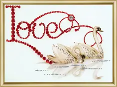 Rhinestone decoration kit KC-003 "Swan fidelity"