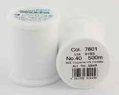 7801/9848 Frosted MATT екстра матові вишивальні нитки, 96%% поліестер, 4%% кераміка, 500 м