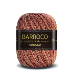 9881 BARROCO MULT. PREMIUM пряжа (100%% бавовна мерсерізована, 200гр. 226м. ), різнокольоровий