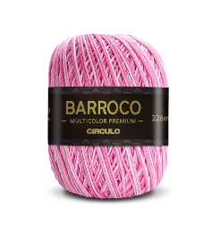 9284 BARROCO MULT. PREMIUM пряжа (100%% бавовна мерсерізована, 200гр. 226м. ), різнокольоровий