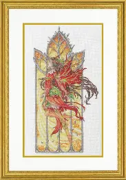 70-35429 Набір для вишивання хрестиком «Dancing Fall Fairy//Танцююча осіння фея»  DIMENSIONS