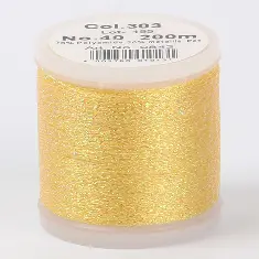 303/9842 Metallic №40 віскоза/металізований поліефір для вишивання, 200 м