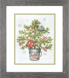 70-09624 Набір для вишивання хрестиком «Holiday Tree//Святкове дерево» DIMENSIONS