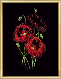 Rhinestone decoration kit KC-022 "Radiance of wildflowers" 