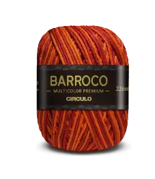 9218 BARROCO MULT. PREMIUM пряжа (100%% бавовна мерсерізована, 200гр. 226м. ), різнокольоровий