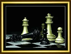 Rhinestone decoration kit KC-1078 "Chess"
