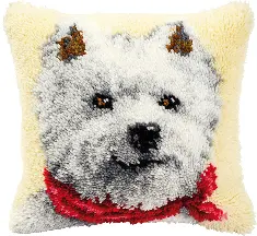 PN-0014148 Vervaco Latch Hook Cushion "Dog"