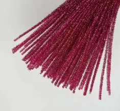 В-010 Синельний дріт  (150шт. в уп.) - рожевий люрекс