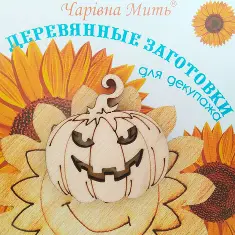7120-F Дерев'яні заготівки для декупажу. Гарбузик