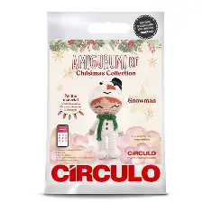 4 AMIGURUMI KIT - CHRISTMAS Snowman   (100%% бавовна)