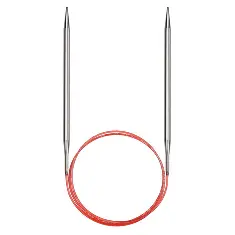 775-7 (100см/3,00мм) Кругова спиця для в'язання silver/латунь біла бронза з пластиковим кабел.Addi