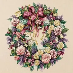 70-003837 Набір для вишивання хрестом DIMENSIONS Wreath of roses Віночок з троянд