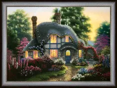 Rhinestone decoration kit KC-144 "Flowers at the house" 