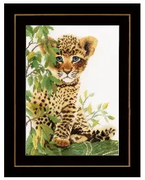 PN-0158160 Counted cross stitch kit LanArte "Little panther"