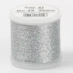 41/9842 Metallic №40 віскоза/металізований поліефір для вишивання, 200 м