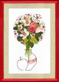 BT-045 Counted cross stitch kit Crystal Art "Blossoming of an apple-tree"