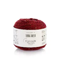 13 Terra Tweed пряжа (97%% мериносова вовна, 3%% віскоза), колір Червоний 100 г моток, 170 м ROSARIOS