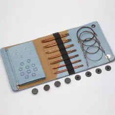 43301 Преміальний набір знімніх спиць, довжиною 13 см Ginger Cubics KnitPro.