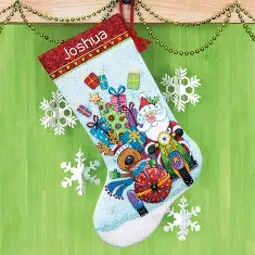 70-08867 Набір для вишивання хрестом DIMENSIONS Santa's Sidecar Stocking "Мотоцикл Санти. Панчоха"