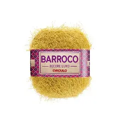 118 BARROCO DECORE LUXO пряжа (53%% бавовна, 47%% поліестер, 280гр. 180м. ), жовтий