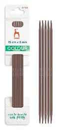 55405 Набір кольорових панчішних спиць, серії Colour, діаметром 3,0 мм, довжиною 15 см, алюмінй PONY