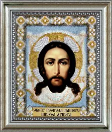 Набір для вишивання бісером Чарівна Мить Б-1003 "Ікона Образ Господа Нашого Ісуса Христа"