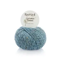 11 Cânhamo Tweed пряжа (71%% вовна мериноса 10%% коноплі 10%% альпака 9%% віскоза), колір Синій 50 г моток ROSARIOS