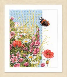 PN-0144525 Counted cross stitch kit LanArte "Wild Flowers" 