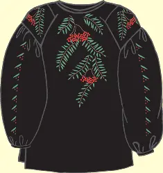 Ribbon embroidery kit C16/1 Embroidery kit for chemise , размер 56