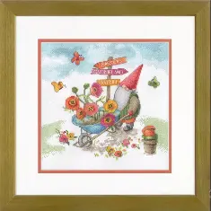 70-35441 Набір для вишивання хрестиком «Garden Gnome//Садовий гном» DIMENSIONS