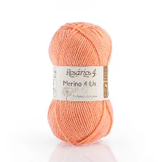 35 Merino 4 Us пряжа (100%% мериносова вовна - без мулесингу), колір Лосось 50 г моток ROSARIOS