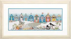 70-35446 Набір для вишивання хрестиком Beach huts/Пляжні хатини DIMENSIONS