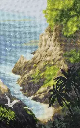 Cross-stitch kit М-409 "Maritime cliff"
