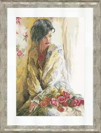 PN-0021823 Counted cross stitch kit LanArte "Morning Beauty"