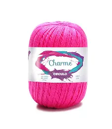 6156 CHARME пряжа (100%% мерс.бавовна, 150гр. 396м. ), рожевий