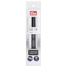 194180 Спиці шкарпеткові Carbon Technology, 15см, 2,00мм Prym