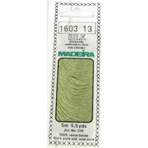 1603 Silk Madeira 5 m 4-х слойные 100%% шелк. Каталог товарів. Вишивання/Шиття. Муліне та нитки для вишивання. Муліне Madeira. Муліне Madeira Silk (натуральний шовк)