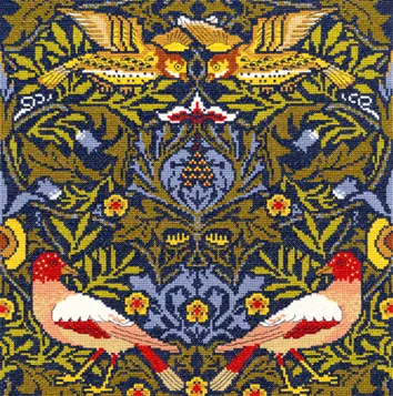 XAC2 Набор для вышивания крестом Bird "Птица" Bothy Threads. Catalog. Kits