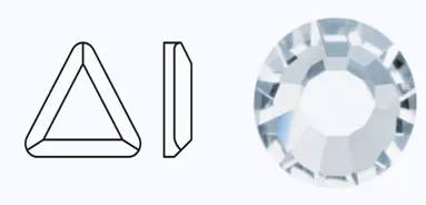 00030/438-21-210/CRYSTAL M.C.RTriangle FB камни фольгированные. Каталог товарів. Стрази. Preciosa