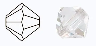 497 69 302 MC Bead Rondell CRYSTAL камни пришивные 2,4х3mm CRYSTAL (32шт.). Каталог товарів. Стрази. Preciosa