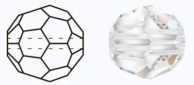 497 19 602 MC Bead Reg.Cut CRYSTAL камни пришивные. Каталог товарів. Стрази. Preciosa