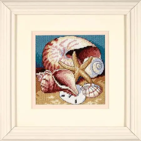 07219 Набор для вышивки (гобелен) DIMENSIONS Shell Collage "Ракушки". Каталог товарів. Набори